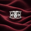 Marquise Center Geometric Cage Ring