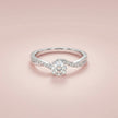 Round Solitaire Adjustable Ring