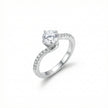Round Solitaire Adjustable Ring