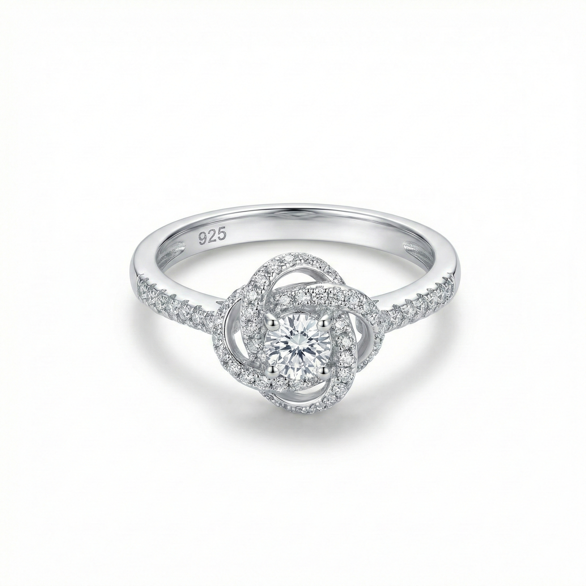 Twisted Halo Adjustable Ring