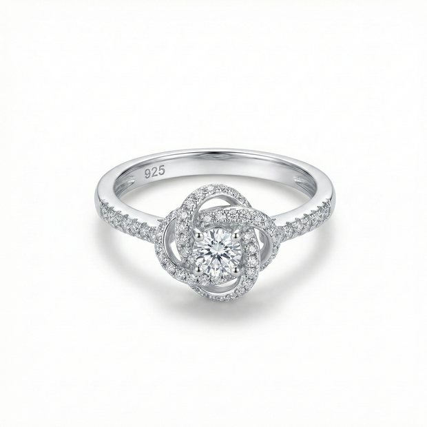 Twisted Halo Adjustable Ring