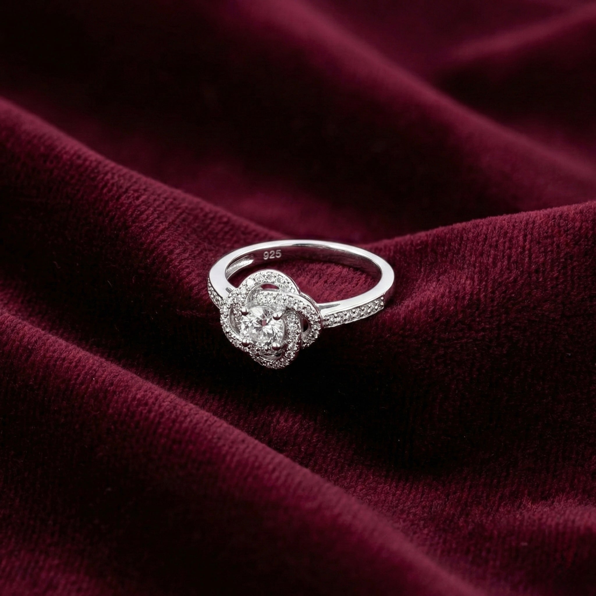 Twisted Halo Adjustable Ring