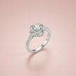 Twisted Halo Adjustable Ring