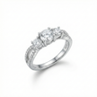 Three Stone Adjustable Ring