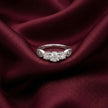 Three Stone Adjustable Ring