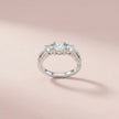 Three Stone Adjustable Ring