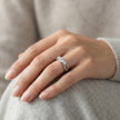Three Stone Adjustable Ring