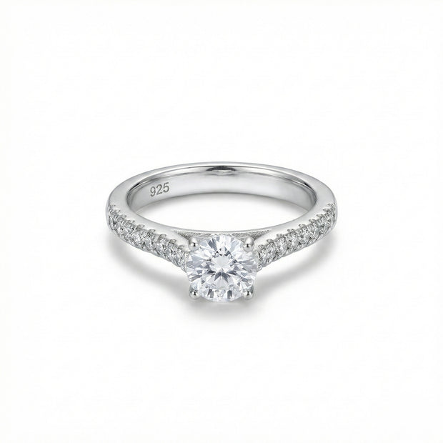 Classic Solitaire Adjustable Ring