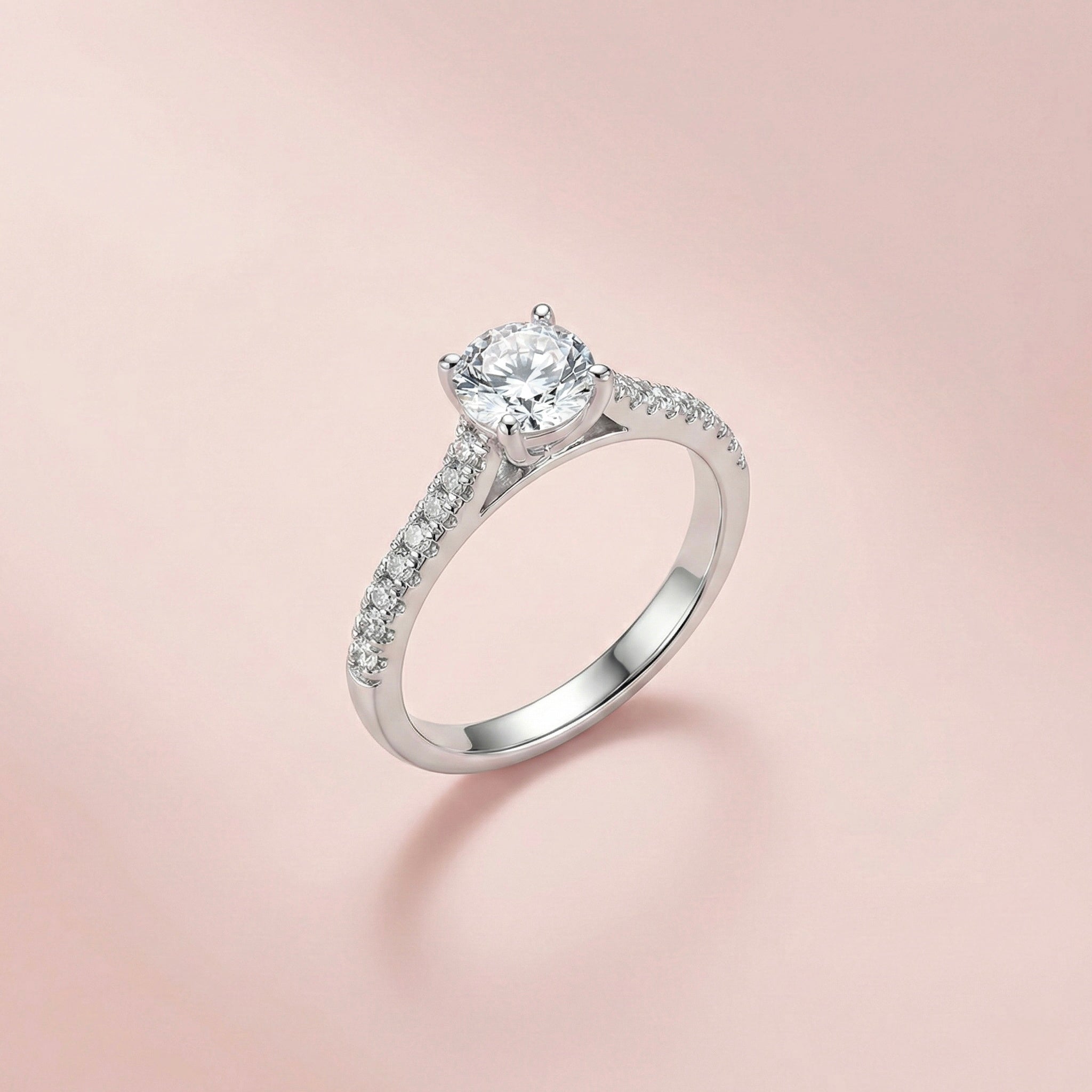 Classic Solitaire Adjustable Ring