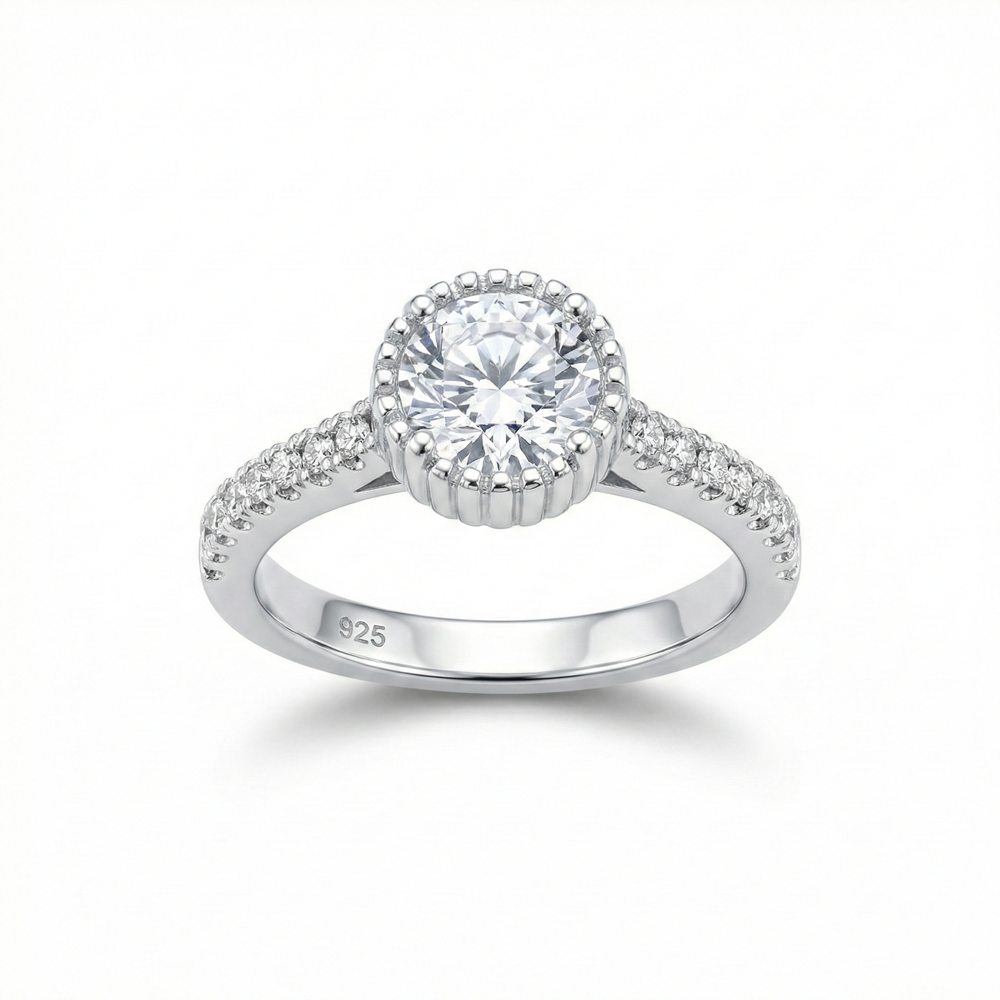 Bezel Set Solitaire Adjustable Ring