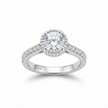 Bezel Set Solitaire Adjustable Ring