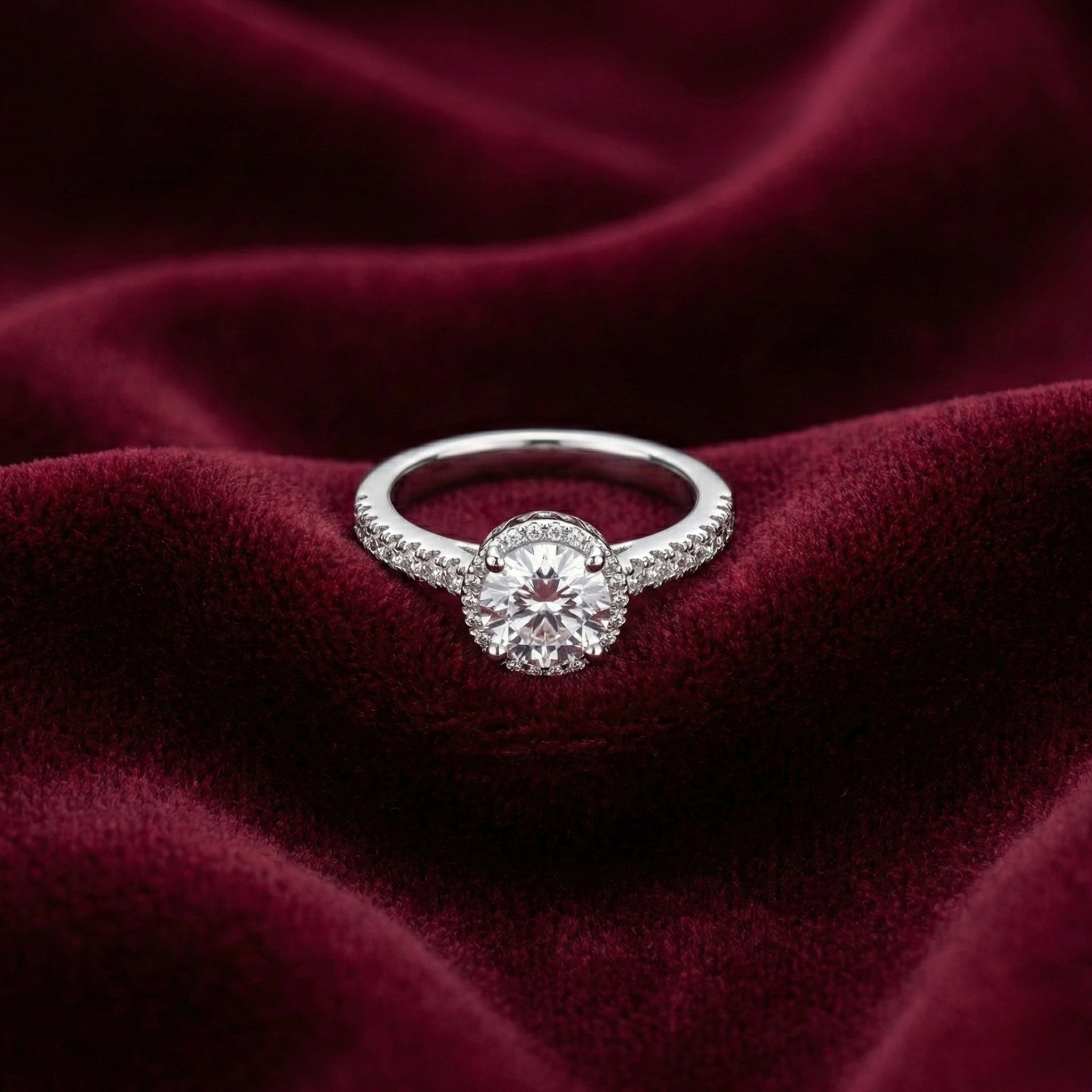 Bezel Set Solitaire Adjustable Ring