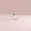 Triple Accent Oval Halo Adjustable Ring