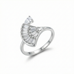 Fan Shape Statement Cocktail Ring