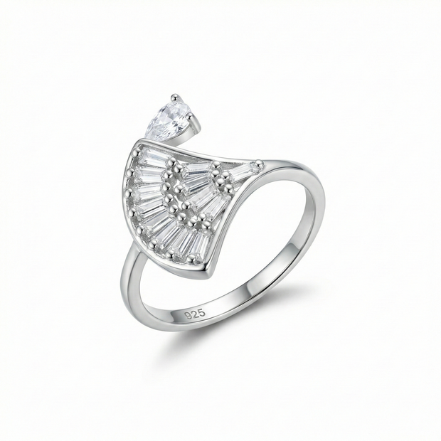 Fan Shape Statement Cocktail Ring