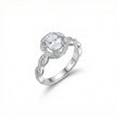 Vintage Floral Halo Statement Ring