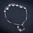 Heart Charm Silver Bracelet