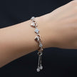 Heart Charm Silver Bracelet
