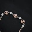 Rose Gold Infinity Charm Slider Bracelet