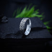 Antique Interwoven Braid Pattern Silver Band