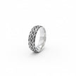Antique Interwoven Braid Pattern Silver Band