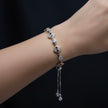 Rose Gold Infinity Charm Slider Bracelet