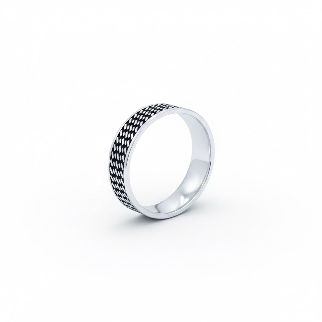 Carbon-Fiber Motif Heritage Statement Band
