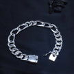Bold Oval Link Silver Bracelet