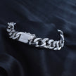 Bold Oval Link Silver Bracelet