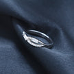 Minimal Baguette Diamond Curve Ring
