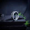 Antique Celtic Knotwork Cutout Silver Band