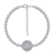 Lavender Dream Halo Tennis Bracelet