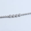 Four Stone Accent Silver Bracelet