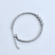 Four Stone Accent Silver Bracelet