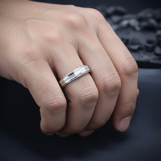 Prism Faceted Geometric Statement Band