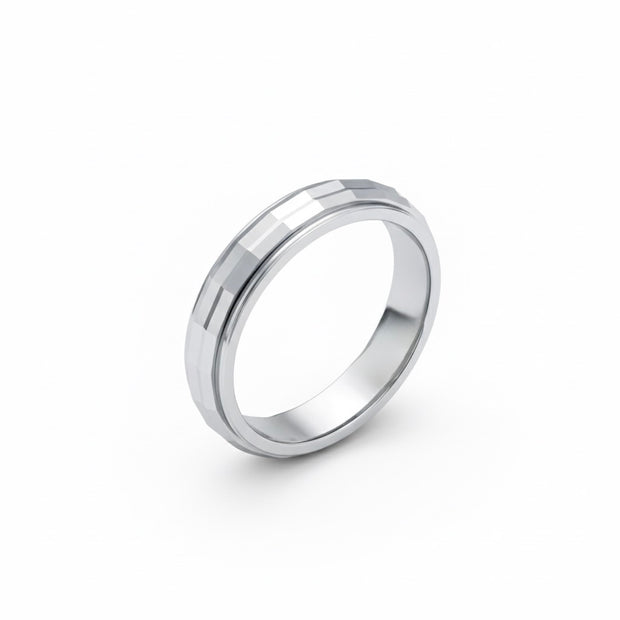 Prism Faceted Geometric Statement Band