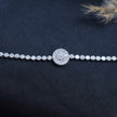 Round Baguette Sunburst Halo Tennis Bracelet