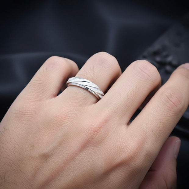 Silver Twist Accent Band