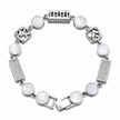 Om Trishul Mother of Pearl Bracelet