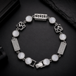 Om Trishul Mother of Pearl Bracelet