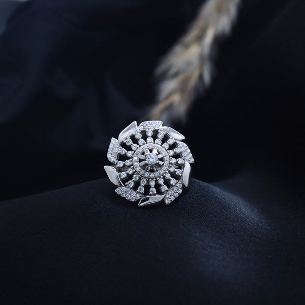 Silver Grand Bloom Ring