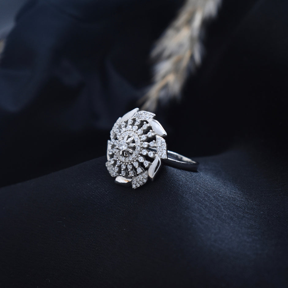 Silver Grand Bloom Ring