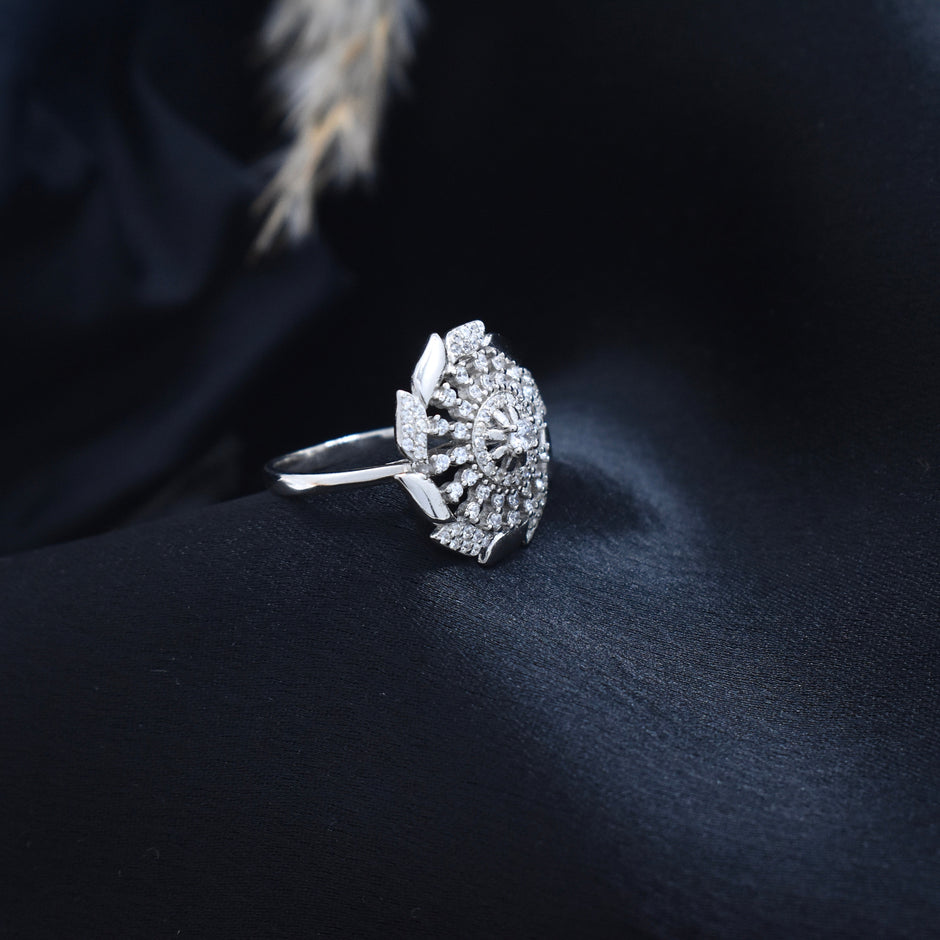 Silver Grand Bloom Ring