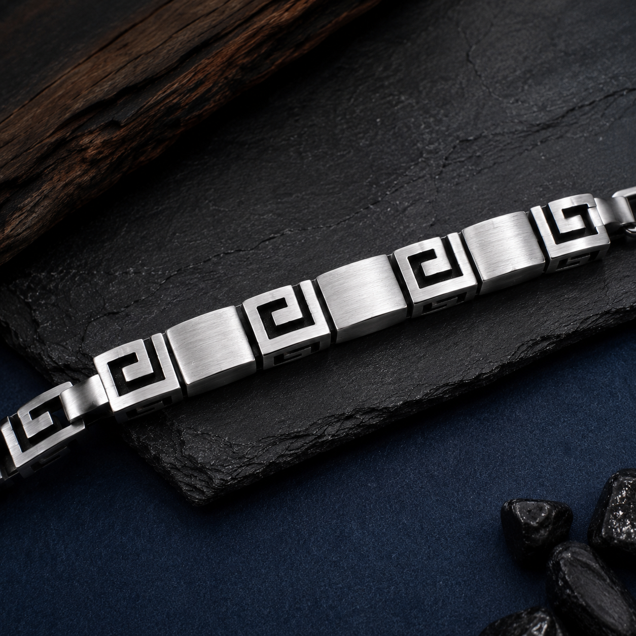 Square Cube Block Chain Bracelet