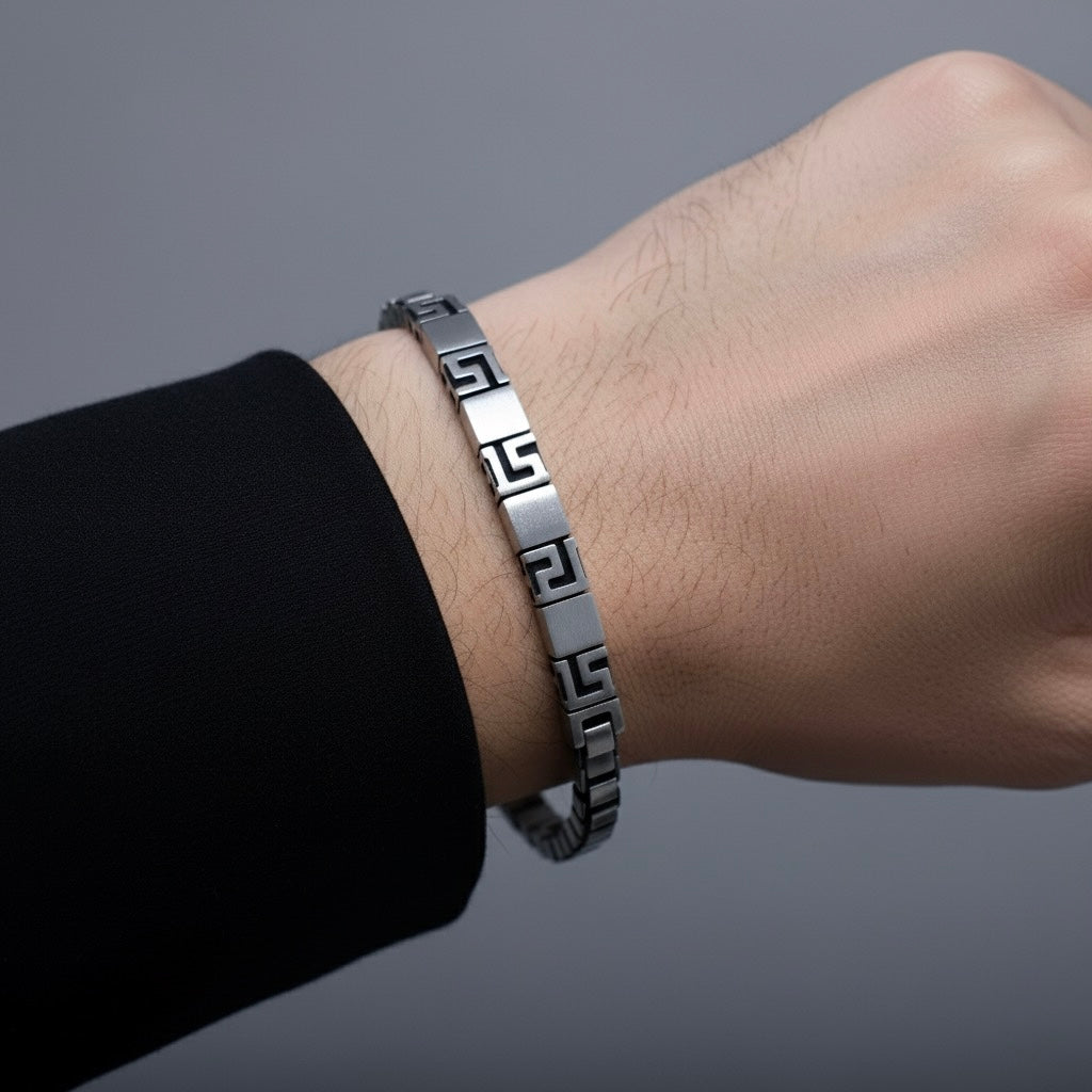 Square Cube Block Chain Bracelet