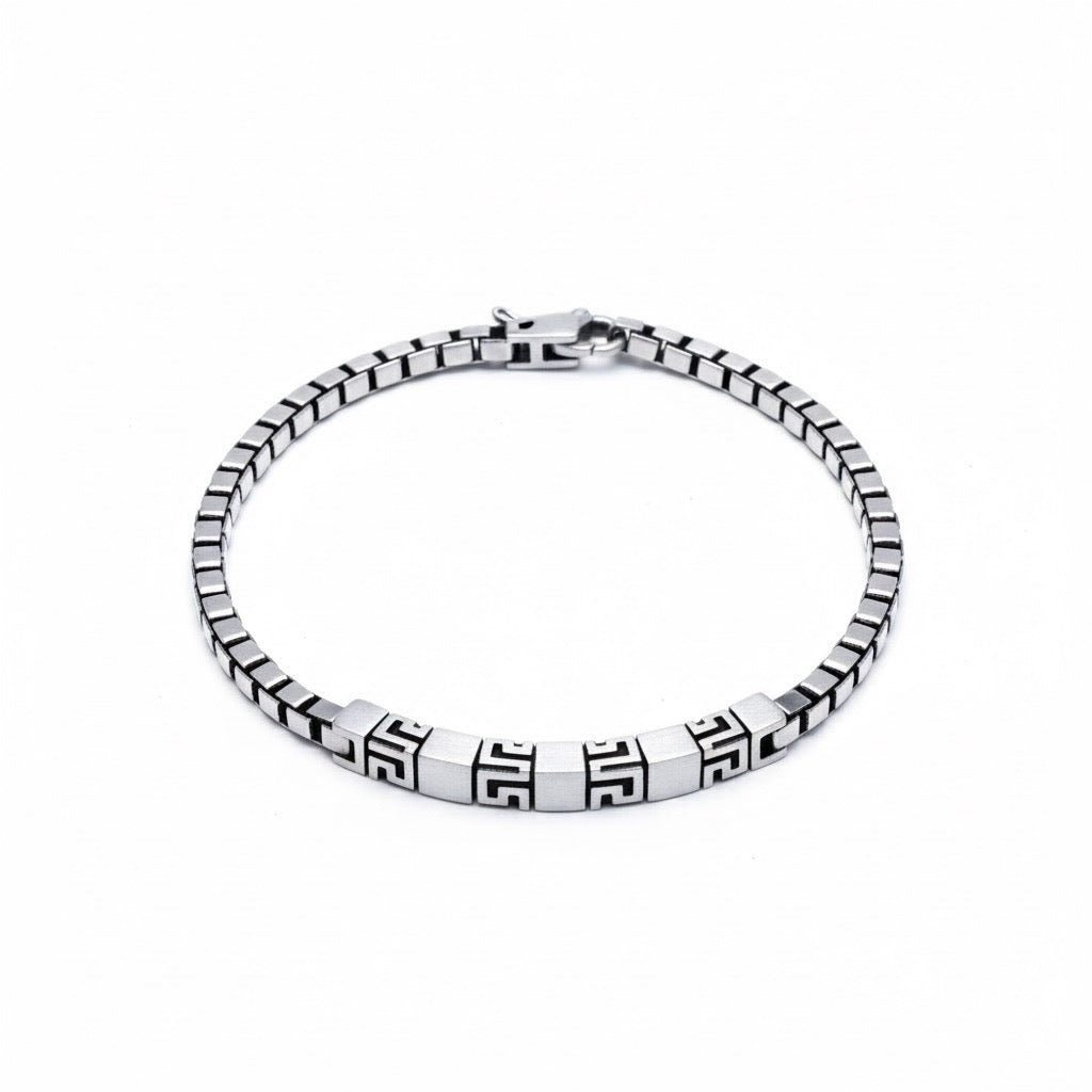 Square Cube Block Chain Bracelet