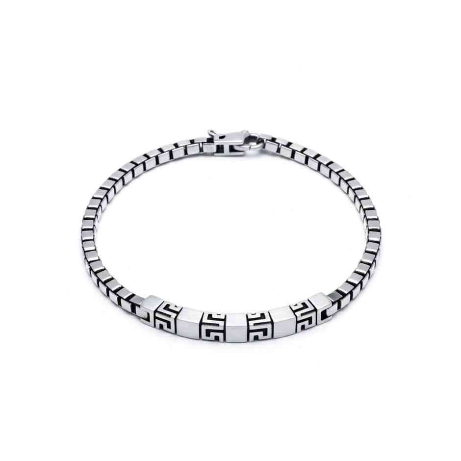 Square Cube Block Chain Bracelet