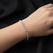 Chain Link Square Silver Bracelet