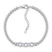 Geometric Interlocking Pavé Tennis Bracelet