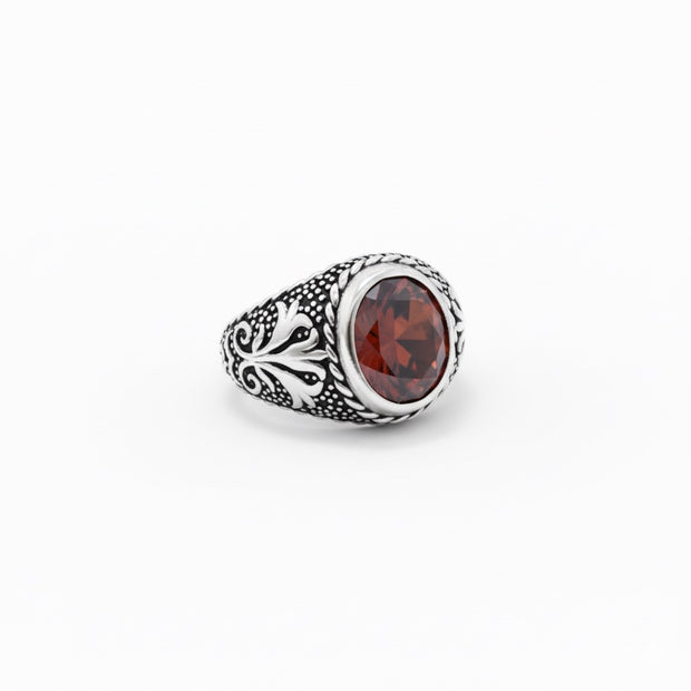 Imperial Ruby-Red Turkish Signet Ring